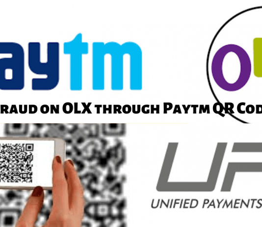 Online Fraud on OLX through Paytm QR Code UPI Pay